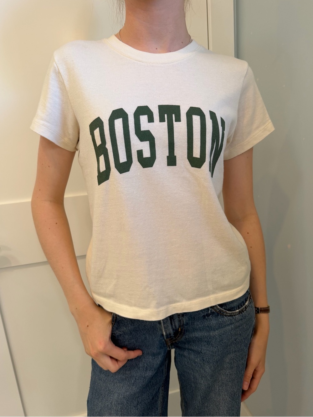 Randy Melville John Galt Cream Boston Tee